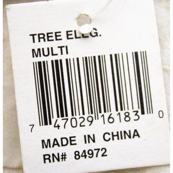 NWT Green Christmas Tree Napkin Ring Blue Ornament Shaped Red Bow - Picture 10 of 10